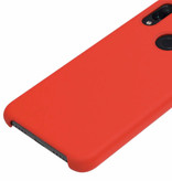HATOLY Xiaomi Mi 10 Lite Ultraslim Silicone Case TPU Case Cover Red