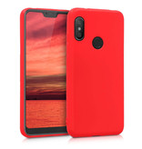 HATOLY Xiaomi Mi Note 10 Pro Funda de silicona ultradelgada TPU Funda roja