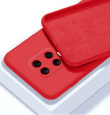 HATOLY Xiaomi Redmi Note 9S Ultraslim Silicone Case TPU Case Cover Red