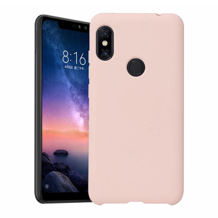 Etui silikonowe Ultra cienkie etui Xiaomi Redmi Note 8 z TPU w kolorze różowym