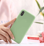 HATOLY Xiaomi Mi Note 10 Lite Funda de silicona ultradelgada TPU Carcasa Verde