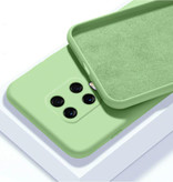 HATOLY Etui silikonowe do Xiaomi Mi Note 10 Ultraslim Pokrowiec z TPU w kolorze zielonym