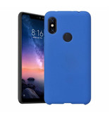 HATOLY Xiaomi Redmi Note 8 Funda de silicona ultradelgada TPU Funda azul