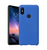 HATOLY Xiaomi Redmi Note 8 Ultraslim Silicone Hoesje TPU Case Cover Blauw