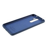 HATOLY Xiaomi Redmi Note 9 Ultraslim Silicone Hoesje TPU Case Cover Blauw