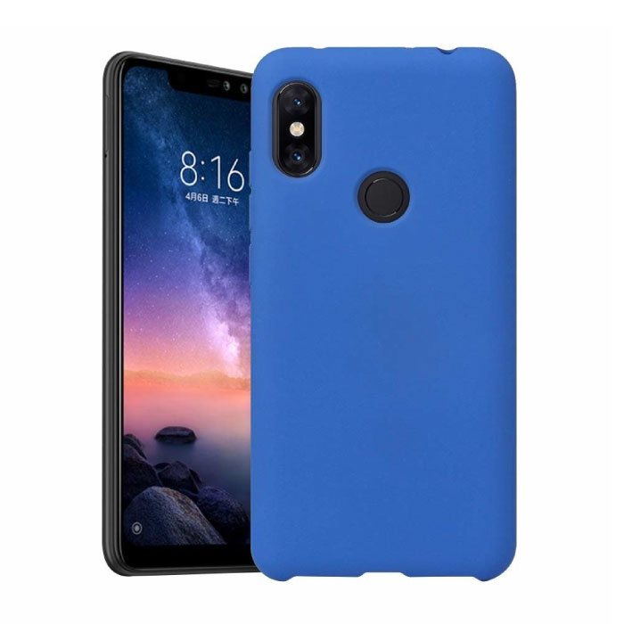 Xiaomi Redmi Note 9 Pro Ultraslim Silikongehäuse TPU-Gehäuseabdeckung Blau