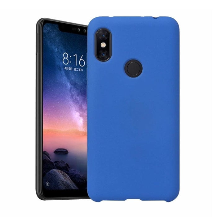 Xiaomi Redmi Note 9S Funda de silicona ultradelgada Funda de TPU Funda azul