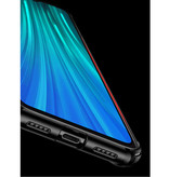 Keysion Xiaomi Redmi Note 7 Hülle - Magnetische stoßfeste Hülle Cas TPU Schwarz + Ständer