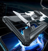 Keysion Etui Xiaomi Mi 10 Pro - Magnetyczne, odporne na wstrząsy etui Cas TPU czarne + podpórka