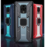 Keysion Xiaomi Mi 10 Case - Magnetic Shockproof Case Cover Cas TPU Blue + Kickstand