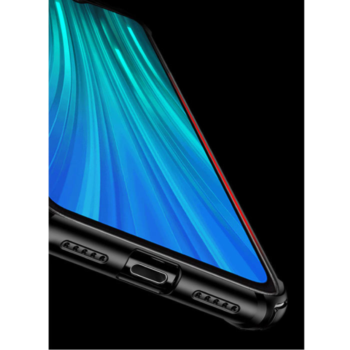 Keysion Xiaomi Redmi Note 7 Pro Case - Magnetic Shockproof Case Cover Cas TPU Red + Kickstand