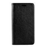 Stuff Certified® Xiaomi Redmi 8A Leder Flip Case Wallet - PU Leder Wallet Cover Cas Case Schwarz