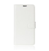 Stuff Certified® Xiaomi Redmi Note 8 Flip Leather Case Wallet - PU Leather Wallet Cover Cas Case White