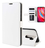 Stuff Certified® Xiaomi Redmi Note 7 Leather Flip Case Wallet - PU Leather Wallet Cover Cas Case White