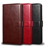 Stuff Certified® Xiaomi Redmi Note 5 Pro Flip Leather Case Wallet - PU Leather Wallet Cover Cas Case Brown