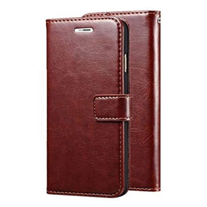 Stuff Certified® Xiaomi Redmi 7 Leren Flip Case Portefeuille - PU Leer Wallet Cover Cas Hoesje Bruin
