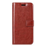 Stuff Certified® Étui en cuir à rabat Xiaomi Redmi Note 5A - Étui en cuir PU avec étui en cuir rouge