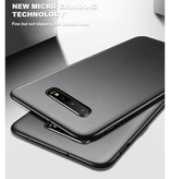 USLION Custodia magnetica ultra sottile per Samsung Galaxy S8 Plus - Cover rigida opaca nera