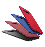USLION Magnetyczne Ultra Thin Case Samsung Galaxy S10 Plus - Hard Matte Case Cover Blue