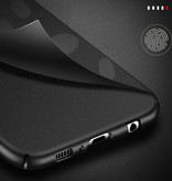 USLION Magnetyczne Ultra Thin Case Samsung Galaxy S10 Plus - Hard Matte Case Cover Red