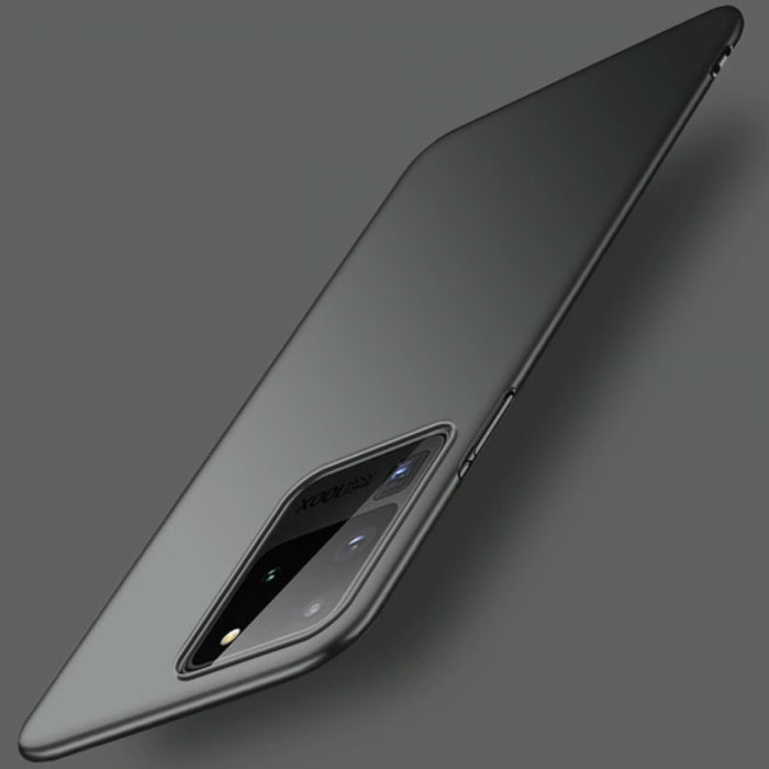 Samsung Galaxy S20 Ultra Magnetisch Ultra Dun Hoesje - Hard Matte Case Cover Zwart