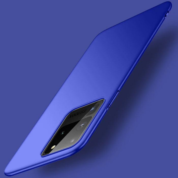Magnetyczne Ultra Thin Case Samsung Galaxy S20 Plus - Hard Matte Case Cover Blue