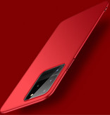 USLION Custodia magnetica ultra sottile per Samsung Galaxy Note 20 - Cover rigida opaca rossa