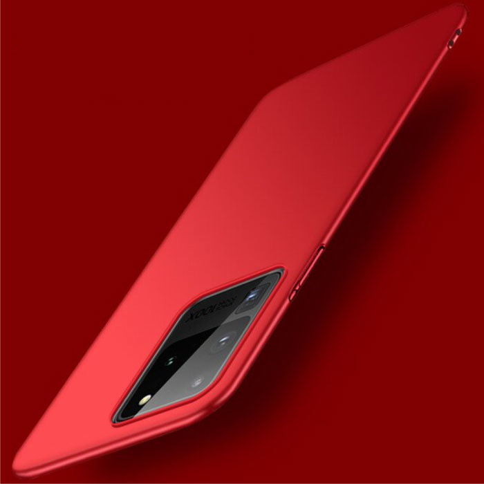 Custodia magnetica ultra sottile per Samsung Galaxy Note 20 - Cover rigida opaca rossa