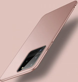 USLION Coque Magnétique Ultra Fine Samsung Galaxy S20 Plus - Coque Rigide Mat Rose