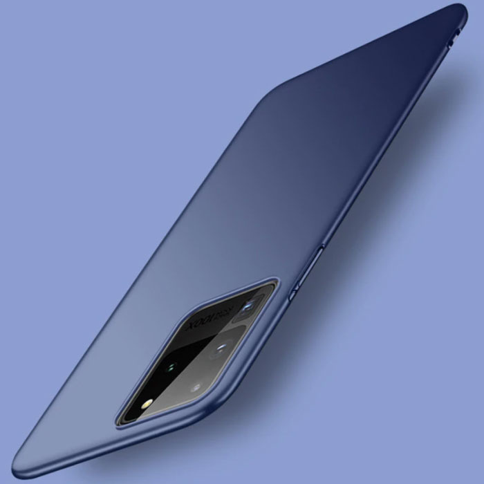 Carcasa Magnética Ultra Delgada para Samsung Galaxy S10 Plus - Carcasa Dura Mate Azul Oscuro