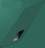 USLION Carcasa Ultra Fina Ultra Magnética para Samsung Galaxy Note 20 - Carcasa Dura Mate Verde Oscuro