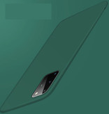 USLION Custodia ultra sottile ultra magnetica per Samsung Galaxy Note 20 - Cover rigida opaca verde scuro