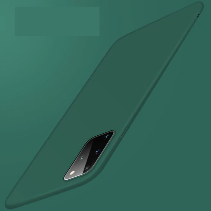 Carcasa Magnética Ultra Delgada para Samsung Galaxy Note 20 - Carcasa Dura Mate Verde Oscuro