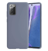 HATOLY Funda de Silicona para Samsung Galaxy S20 Plus - Funda Suave Mate Cubierta Líquida Gris