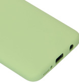 HATOLY Funda de Silicona para Samsung Galaxy M30S - Carcasa Suave Mate Liquid Cover Verde