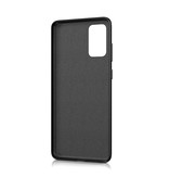 HATOLY Silikonowe etui Samsung Galaxy A70 - miękkie matowe etui Liquid Cover w kolorze czarnym