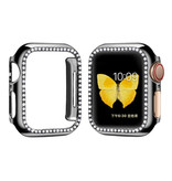 Stuff Certified® Custodia Diamond per serie iWatch 44 mm - Custodia rigida per paraurti nera