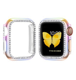 Stuff Certified® Diamantgehäuse für iWatch Serie 44mm - Hard Bumper Case Cover Farbmischung