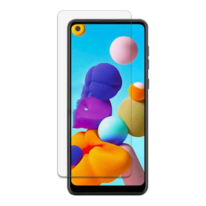 Samsung Galaxy A21 Full Cover Protecteur d'écran 9D Film de verre trempé Lunettes en verre trempé