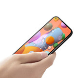 Stuff Certified® Pellicola salvaschermo a copertura totale per Samsung Galaxy M11 9D Vetro temperato con pellicola in vetro temperato