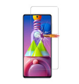 Stuff Certified® Samsung Galaxy M51 Full Cover Displayschutzfolie 9D gehärtete Glasfolie gehärtete Glasbrille