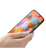 Stuff Certified® Pellicola salvaschermo a copertura totale per Samsung Galaxy A11, confezione da 2, vetri temperati con pellicola in vetro temperato 9D