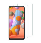 Stuff Certified® 3er-Pack Samsung Galaxy A21 Full Cover Displayschutzfolie 9D Hartglasfolie Hartglas