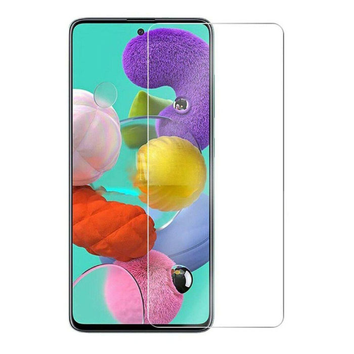 Paquete de 3 Samsung Galaxy A51 Protector de pantalla de cubierta completa 9D Película de vidrio templado Gafas de vidrio templado