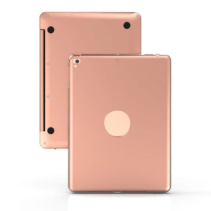 Stuff Certified® Toetsenbord Hoes voor iPad 9.7" - QWERTY Multifunctionele Keyboard Bluetooth Aluminium Smart Cover Case Hoesje Roze