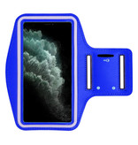 Stuff Certified® Waterproof Case for iPhone SE (2016) - Sports Bag Pouch Cover Case Bracelet Jogging Hard Running Blue