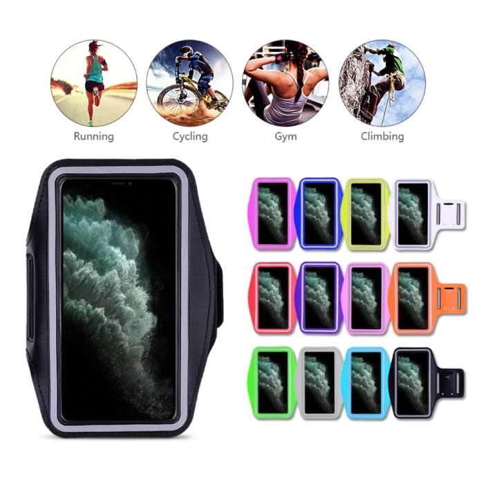 Stuff Certified® Étui étanche pour iPhone XR - Housse de protection pour pochette de sport Brassard Jogging Running Hard