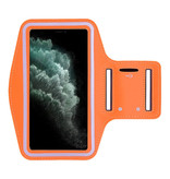 Stuff Certified® Waterproof Case for iPhone SE (2016) - Sports Bag Bag Cover Case Bracelet Jogging Hard Running Orange