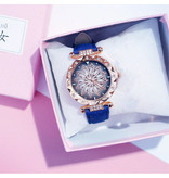 Stuff Certified® Starry Sky Watch Ladies - Luxury Anologue Quartz Movement for Women Blue