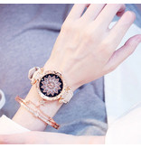 Stuff Certified® Starry Sky Watch Ladies - Luksusowy mechanizm kwarcowy Anologue dla kobiet Szary